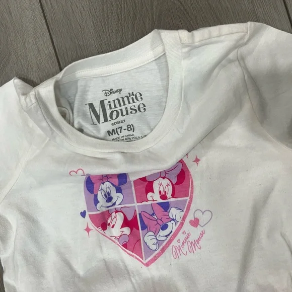 Disney Minnie Mouse Pink Tulle Skirt Dress with Hearts - Picture 3 of 7